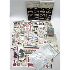 Lot 24 Scrapbooking Embellishments Stickers Chipboard Teresa Collins Crafts